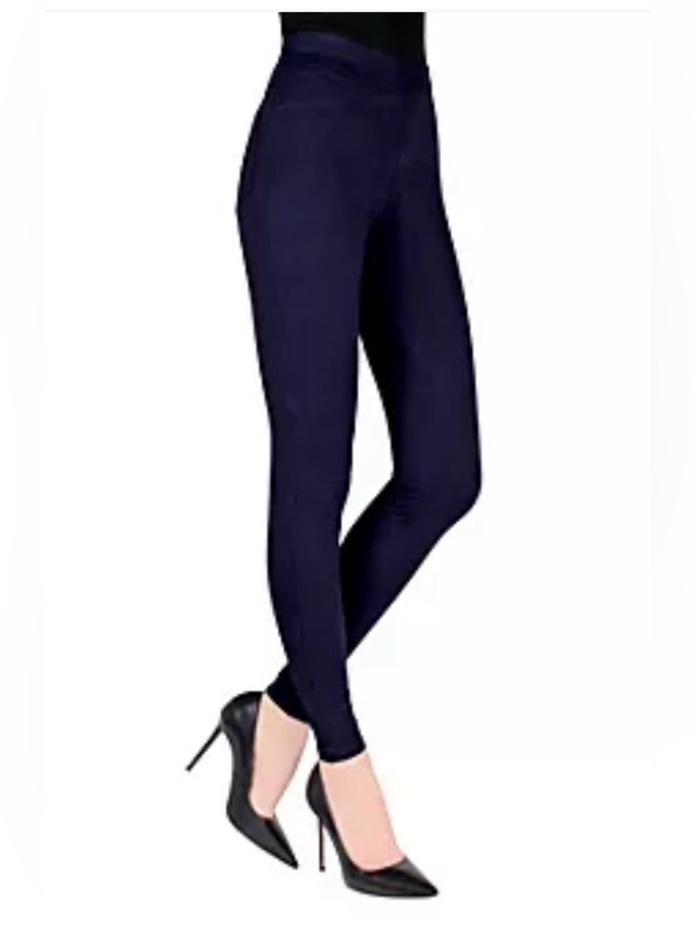 Memoi Navy Women's Jeggings — Sleek Everyday Stretch sz M/L